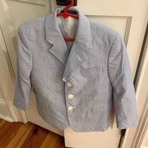 Boys seersucker Suit size 7